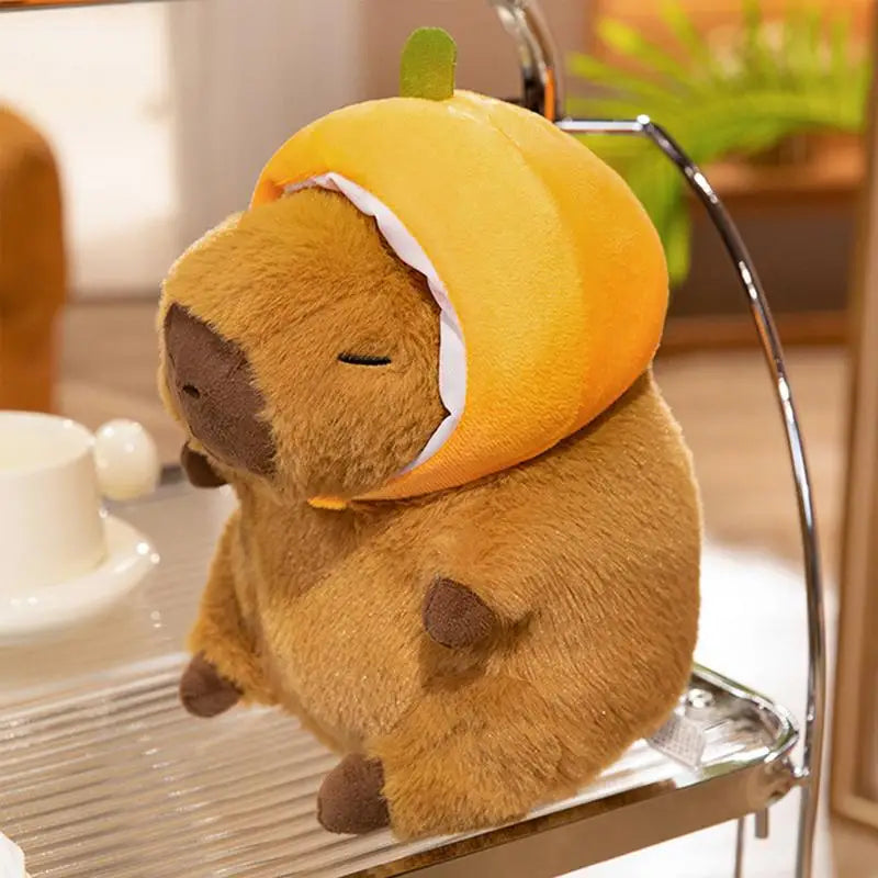 Pumpkin head Cute Capybara Plushie | Adorbs Plushies