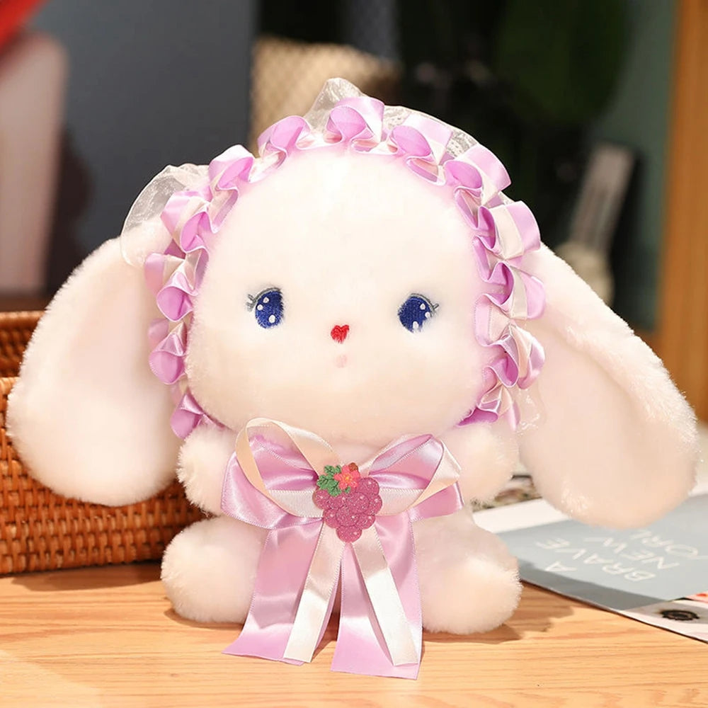 Kawaii Lolita Rabbit Plush Toy | Cute Hair Accessories Bow Lace | Adorbs Plushies