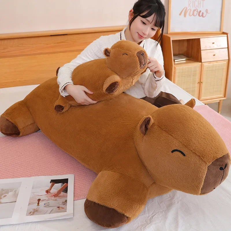 Capybara Plush Floor Cushion Sofa for Kids - Stuffed Animal Mat | Adorbs Plushies