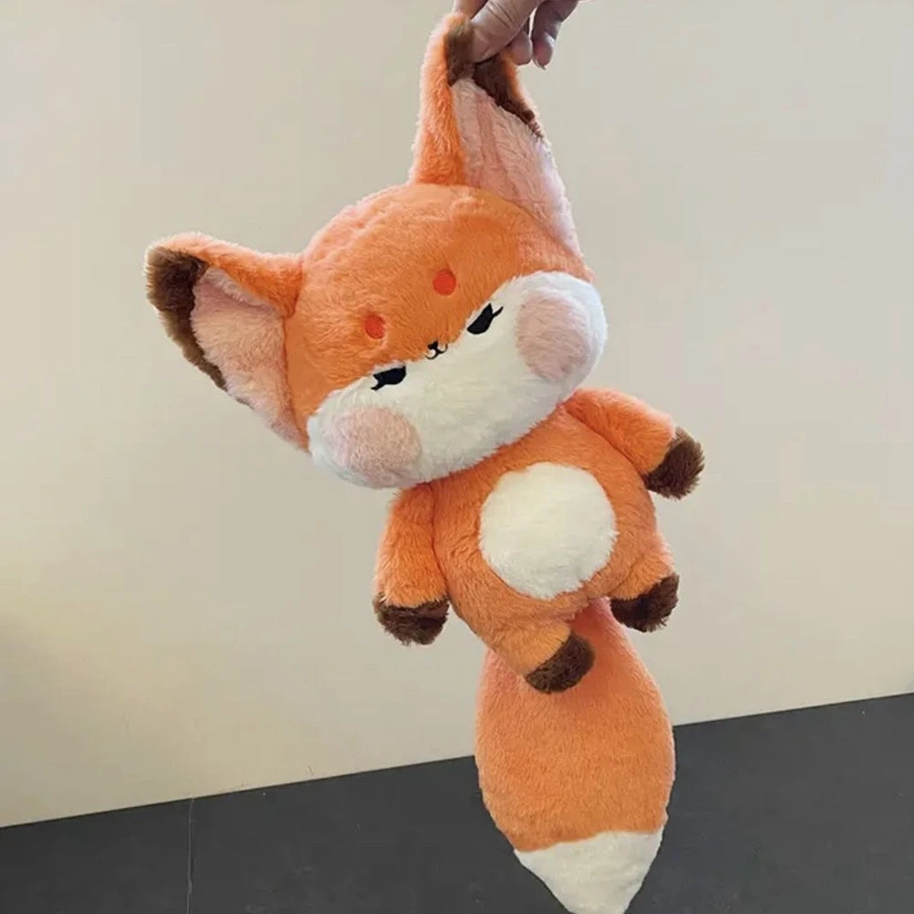Angry Fox Plush Toy | Cute Stuffed Animal with Oversized Tail | Adorbs Plushies