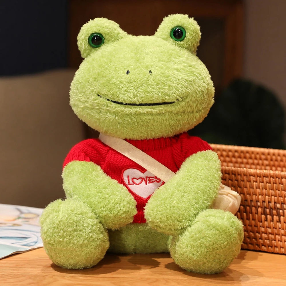Happy Frog Plush Toy | Comforting Stuffed Animal for Sleep & Gifts | Adorbs Plushies