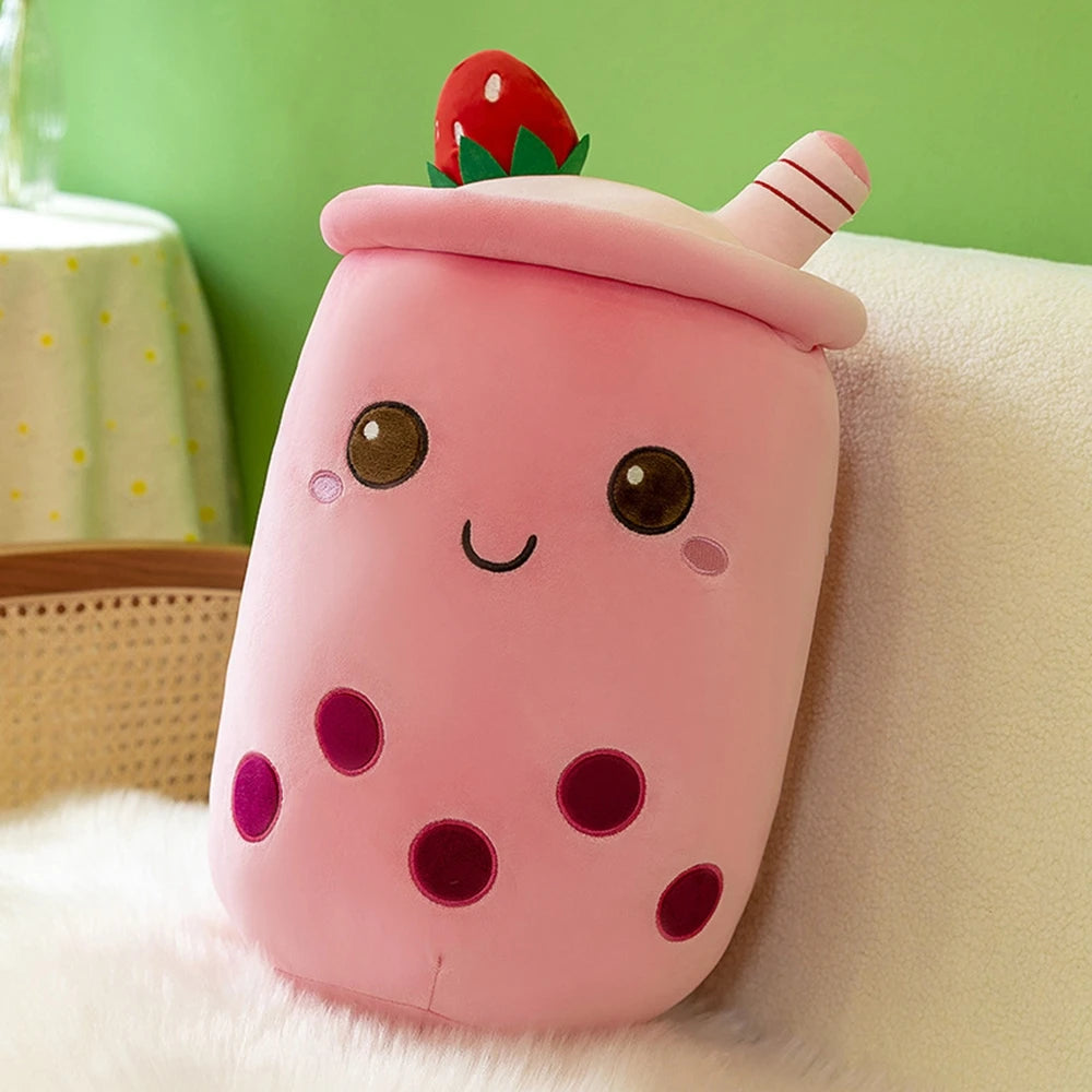 Cute Fruit Milk Tea Plush Toy | Soft Teddy Bear Stuffed Animal | Adorbs Plushies