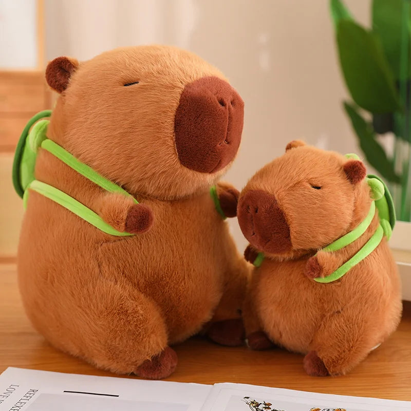 Capybara Plush Toy with Turtle Backpack and other Accessories | Adorbs Plushies