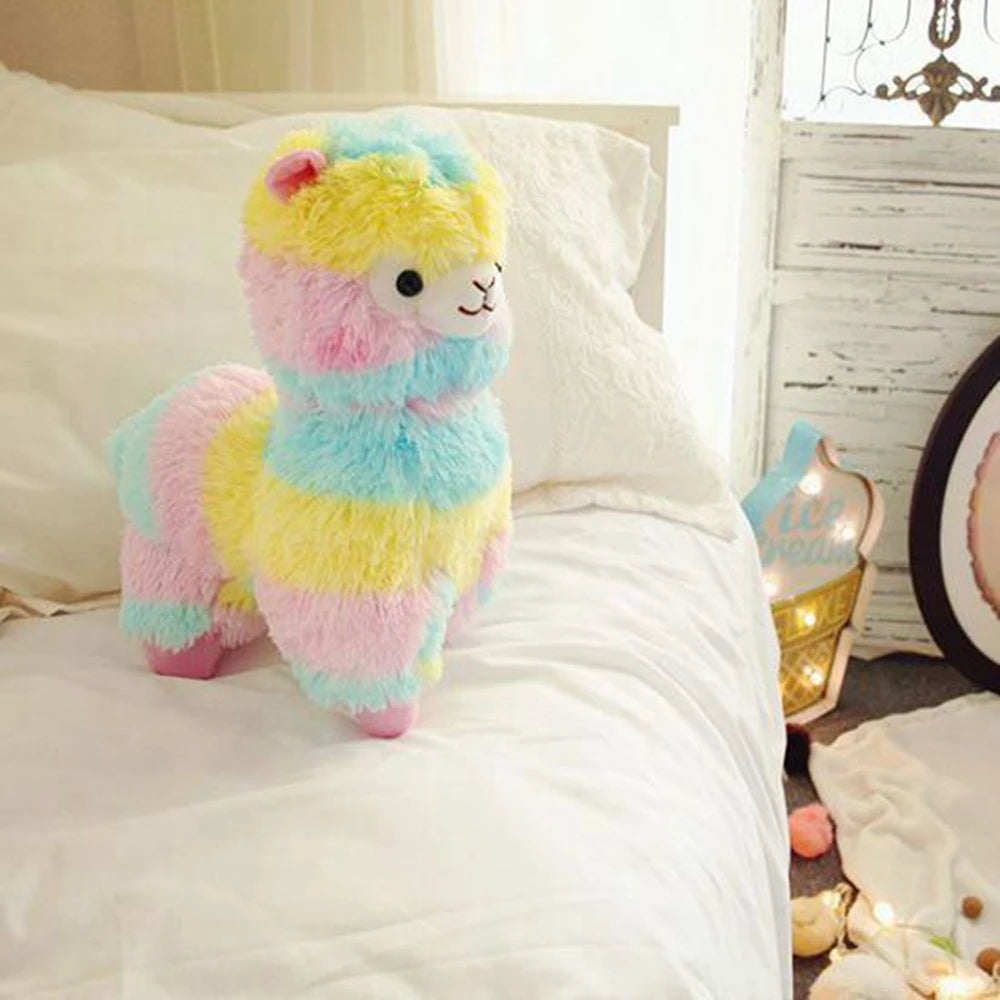 Colorful Alpaca Plush Doll | Soft Cotton Stuffed Animal for Kids | Adorbs Plushies