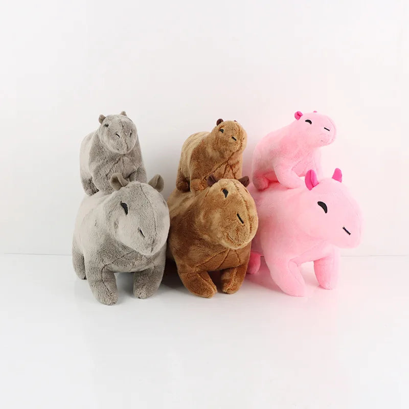 Capybara Plush Stuffed Animal - Blue, Brown, Grey, Pink | Adorbs Plushies