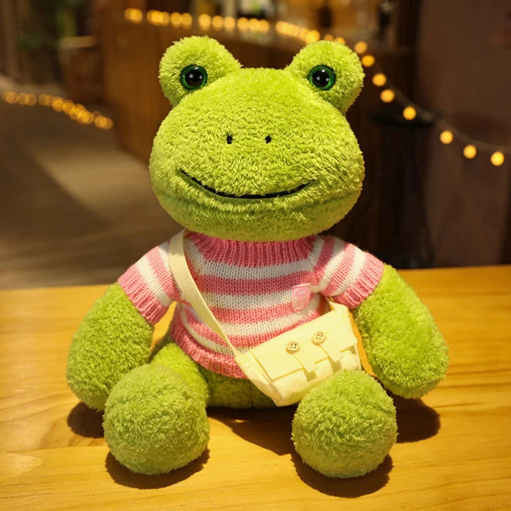 Happy Frog Plush Toy | Comforting Stuffed Animal for Sleep & Gifts | Adorbs Plushies