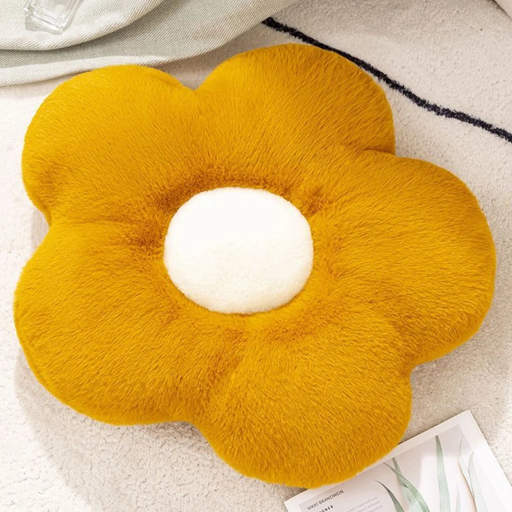 Sunflower Plush Cushion | Soft Stuffed Sofa Pillow for Kids | Adorbs Plushies