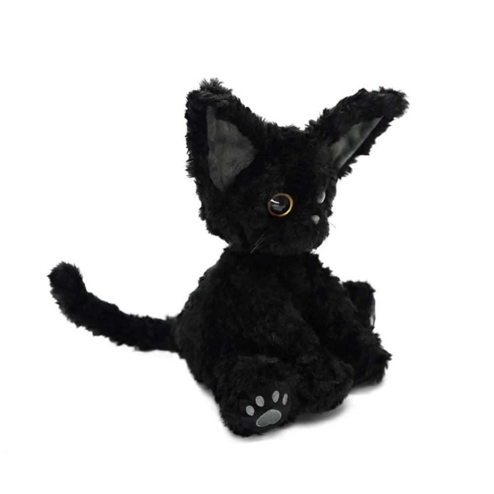 Black Cat Plushie with Big Eyes | Cute Stuffed Animal | Adorbs Plushies