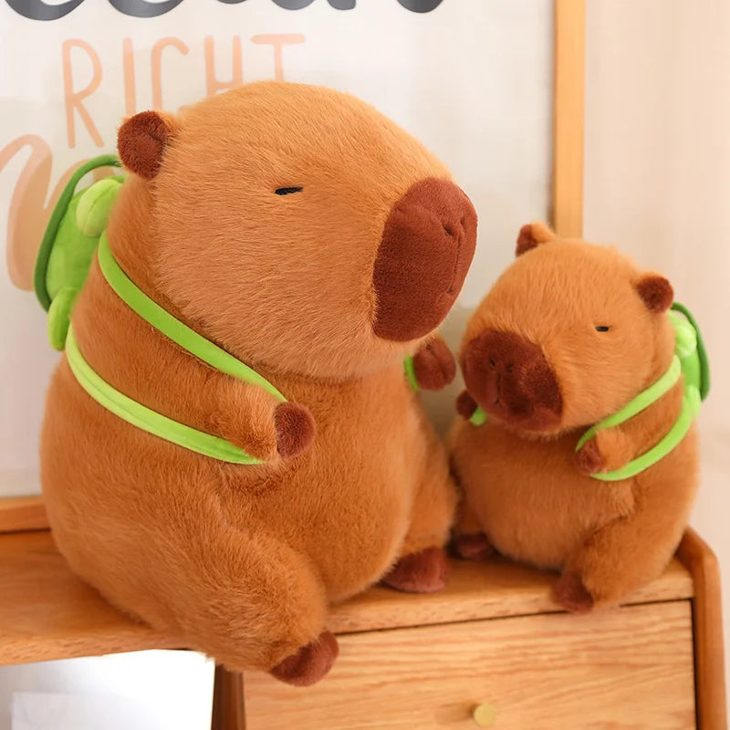 Capybara Plush Toy with Turtle Backpack and other Accessories | Adorbs Plushies