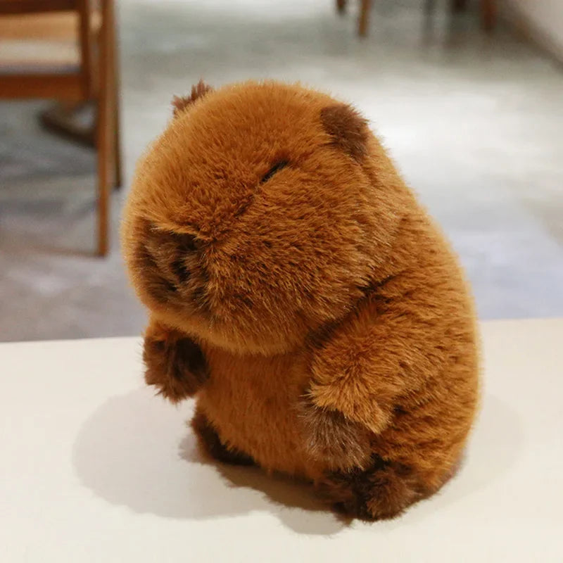 Brown Capybara with Stylish Hair | Adorbs Plushies