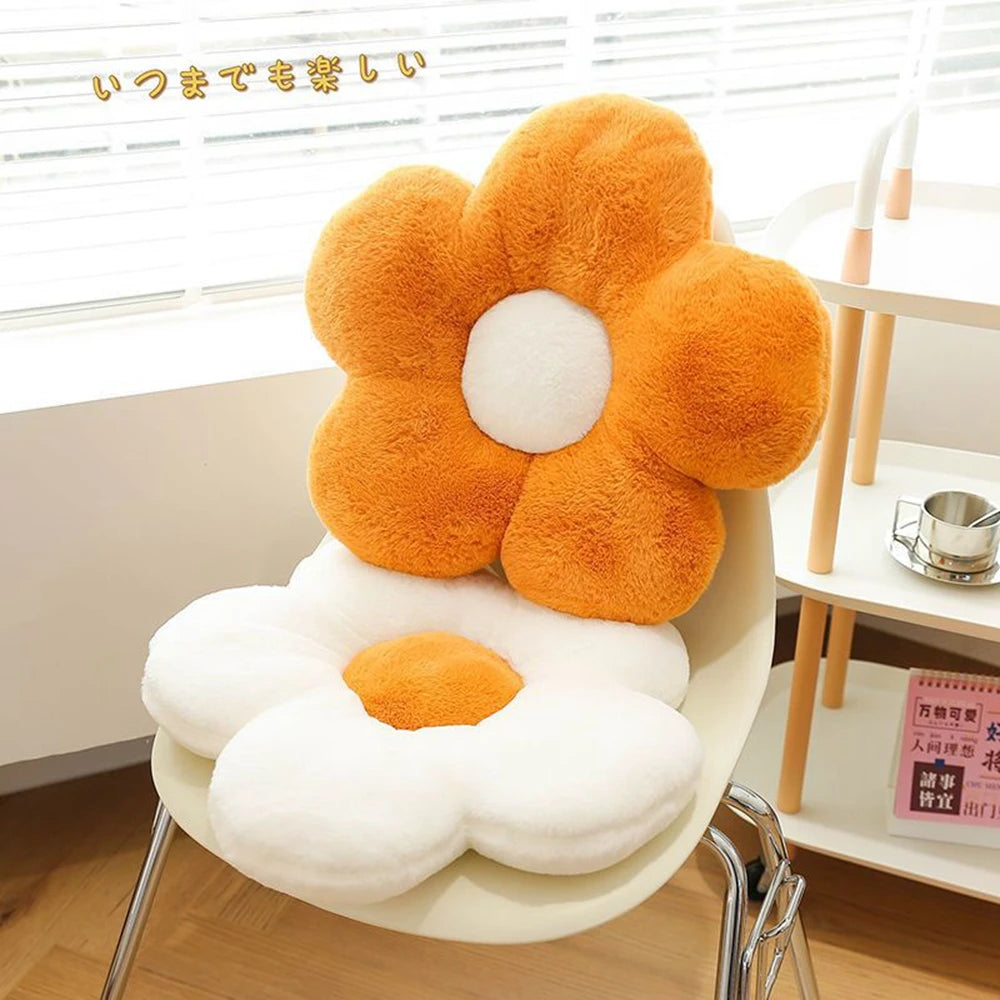 Sunflower Plush Cushion | Soft Stuffed Sofa Pillow for Kids | Adorbs Plushies