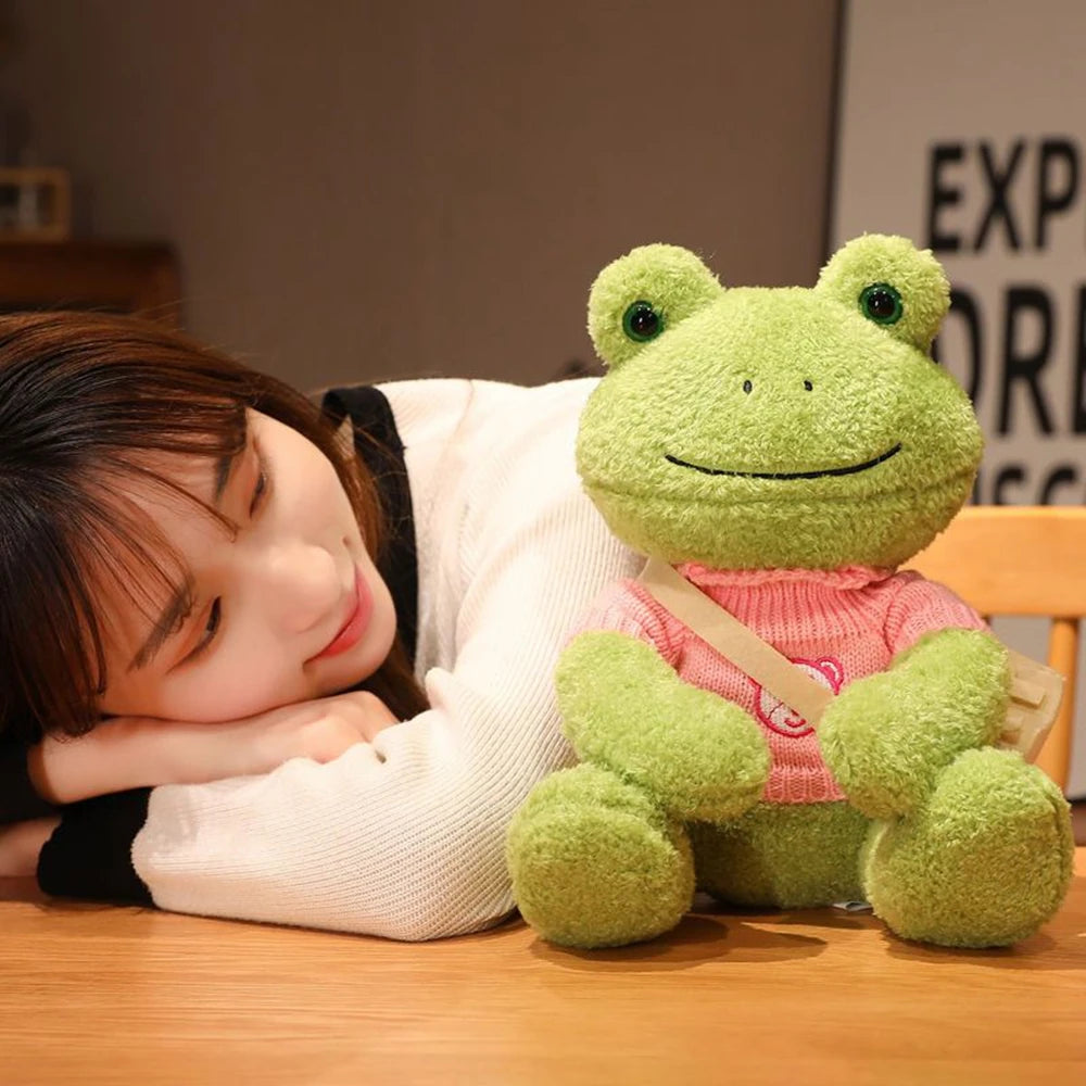 Happy Frog Plush Toy | Comforting Stuffed Animal for Sleep & Gifts | Adorbs Plushies