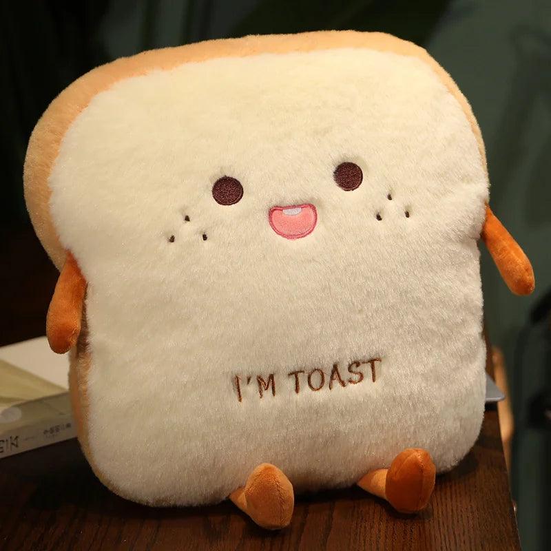 Plush Toast Bread Pillow - Kawaii Food Doll Hand Warmer | Stuffed Animals & Plushies | Adorbs Plushies