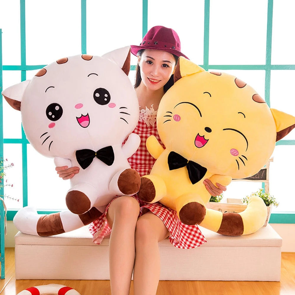 Big Face Cat Plushie | Cute Smiling Stuffed Cat Toy | Adorbs Plushies