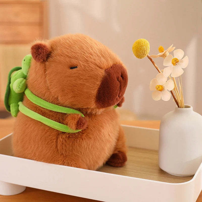 Capybara Plush Toy with Turtle Backpack and other Accessories | Adorbs Plushies