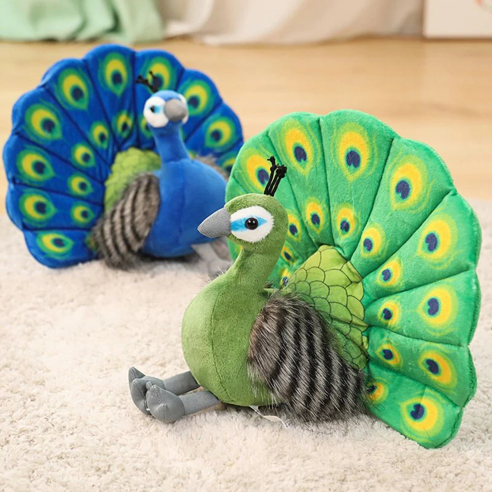 Peacock Doll | Zoo Souvenir Plush Bird Toy | Adorbs Plushies