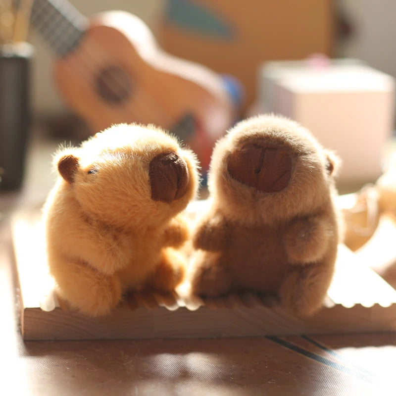 Small Capybara Plush Keychain - Soft Stuffed Animal Charm | Adorbs Plushies