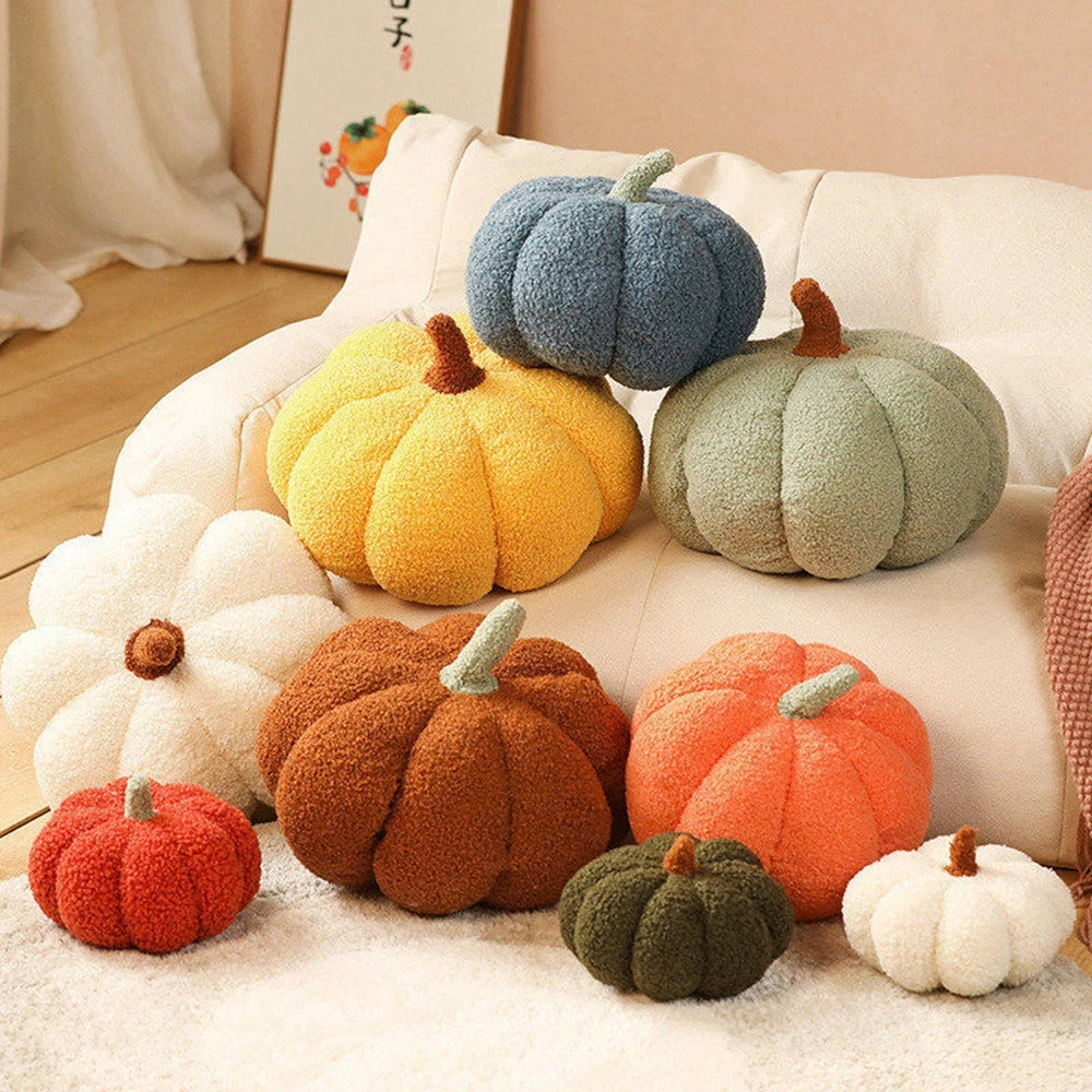 Pumpkin Plush Throw Pillow | Food Stuffed Toy | Adorbs Plushies