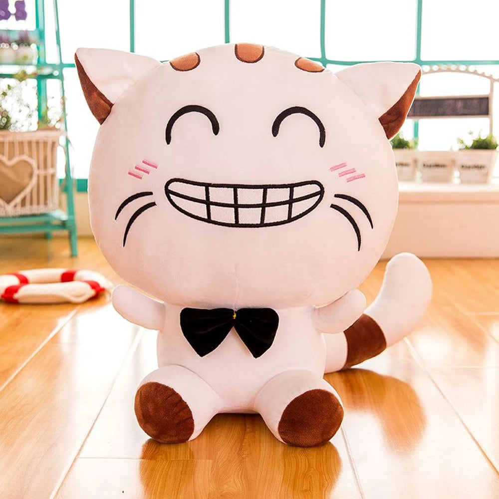 Big Face Cat Plushie | Cute Smiling Stuffed Cat Toy | Adorbs Plushies