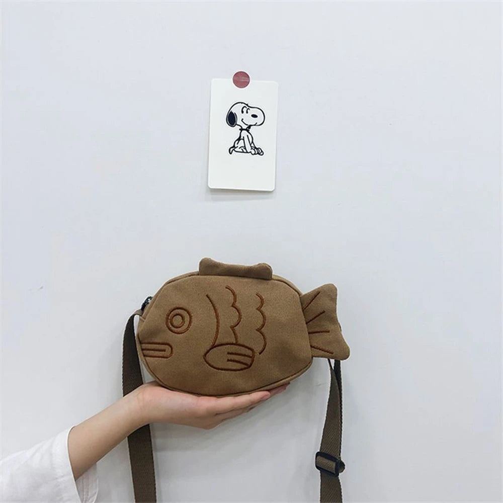 Cartoon Fish Plush Crossbody Bag | Cute Stuffed Animal Bag | Adorbs Plushies