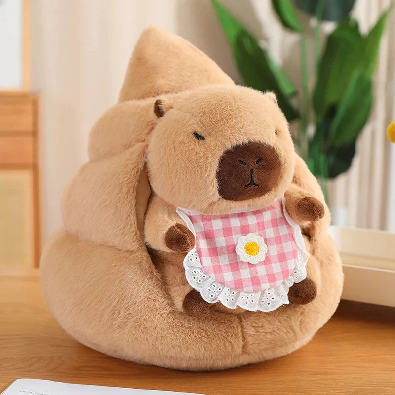 Costumed Capybara Plushie - Vegetable Hoodie Toy