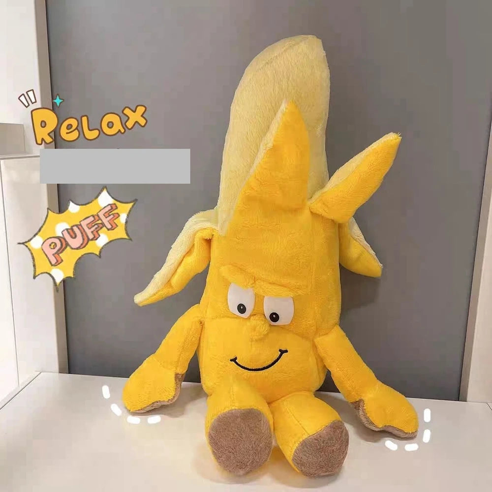 Banana Strawberry Plush Toy | Creative 'Ugly Cute' Stuffed Animal for Instagram | Adorbs Plushies