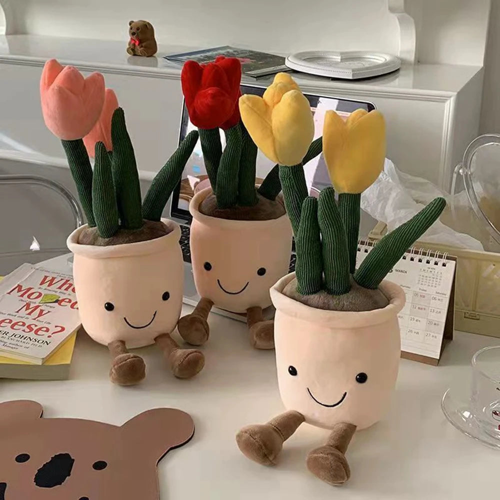 Garden Tulip Plush Toy | Flower Simulation Doll | Adorbs Plushies