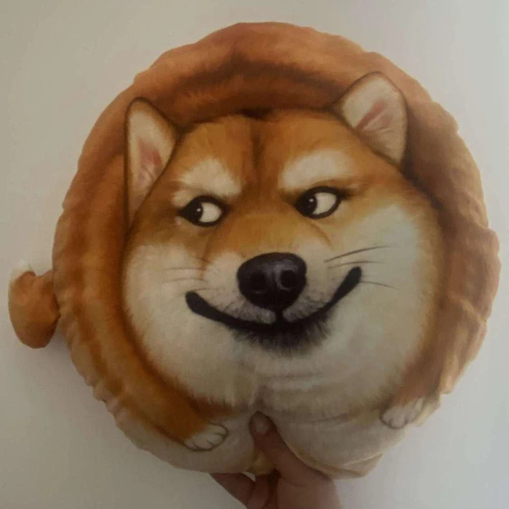 Shiba Inu Cushion Toy | Round Seat Sofa & Throw Pillow | Adorbs Plushies