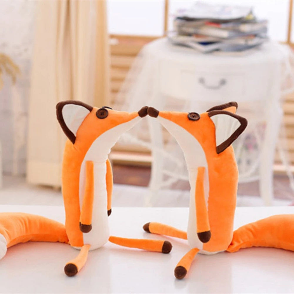 Cute Prince Little Fox Plush Toy | Orange Long Fox Girl Heart Doll | Adorbs Plushies