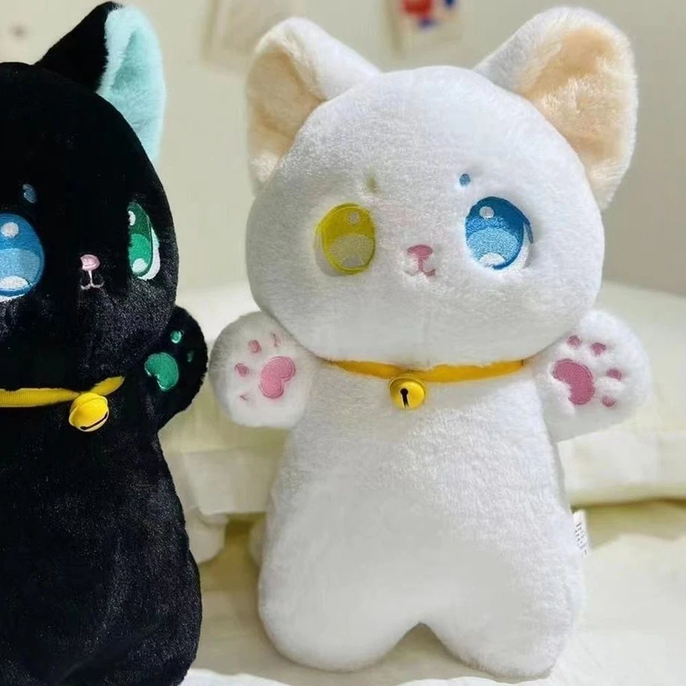 Black & White Fairy Cat Plush Toy with Bell | Perfect Gift | Adorbs Plushies