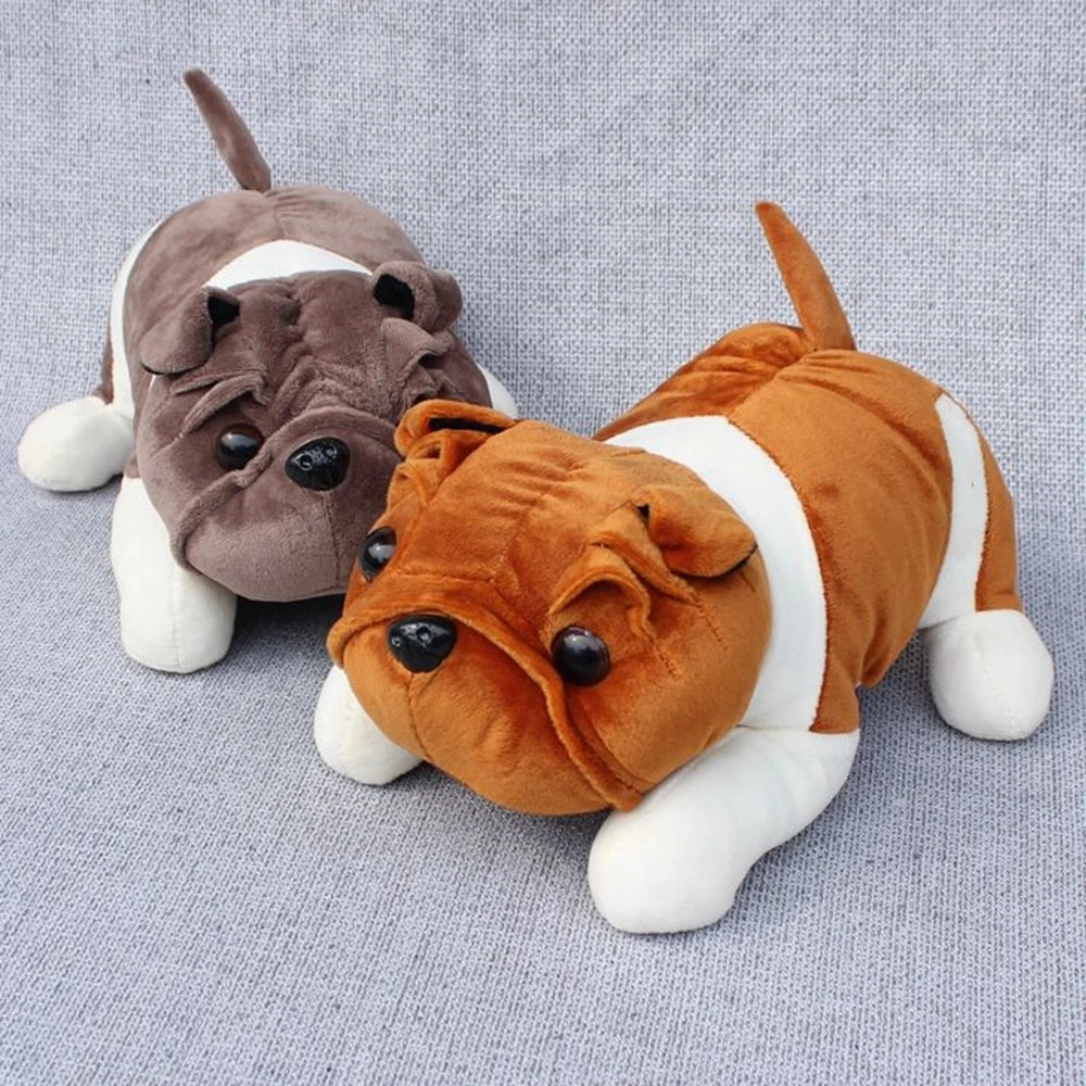 Cute Bulldog Plush Toy | Sleeping Posture Pet Plushies | Adorbs Plushies