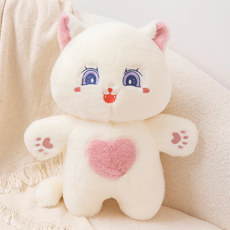 White Dog & Cartoon Plushies - Soft Cushion for Kids