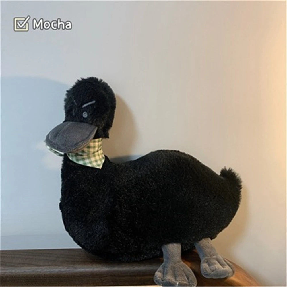 Black and White Duck Plush Toy | Cute Stuffed Animal for Kids | Adorbs Plushies