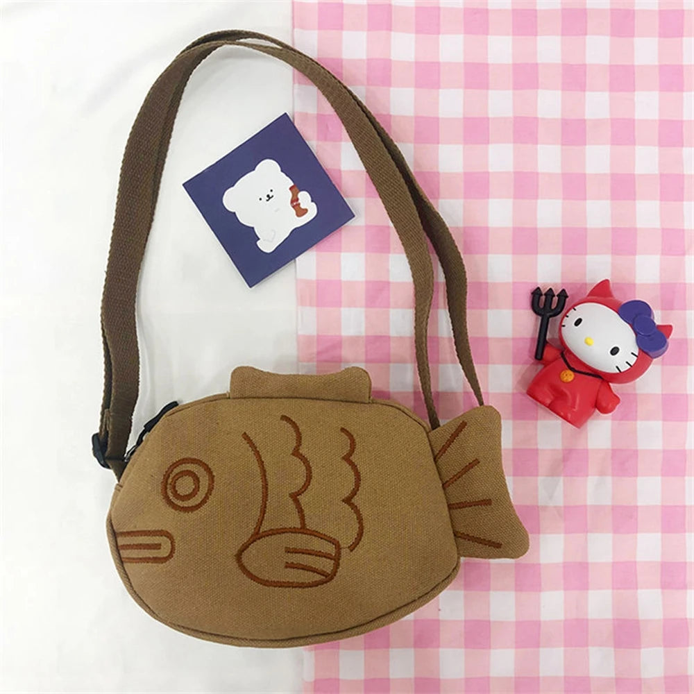 Cartoon Fish Plush Crossbody Bag | Cute Stuffed Animal Bag | Adorbs Plushies