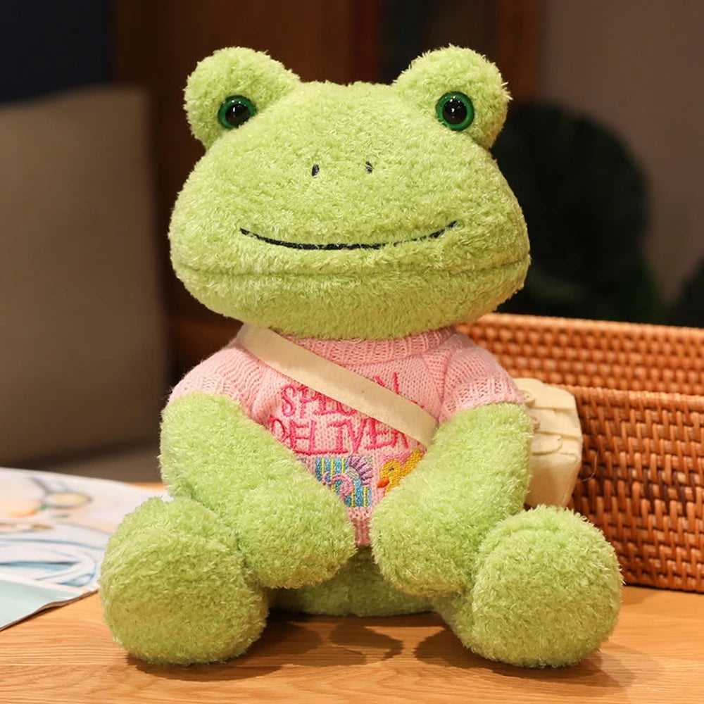 Happy Frog Plush Toy | Comforting Stuffed Animal for Sleep & Gifts | Adorbs Plushies