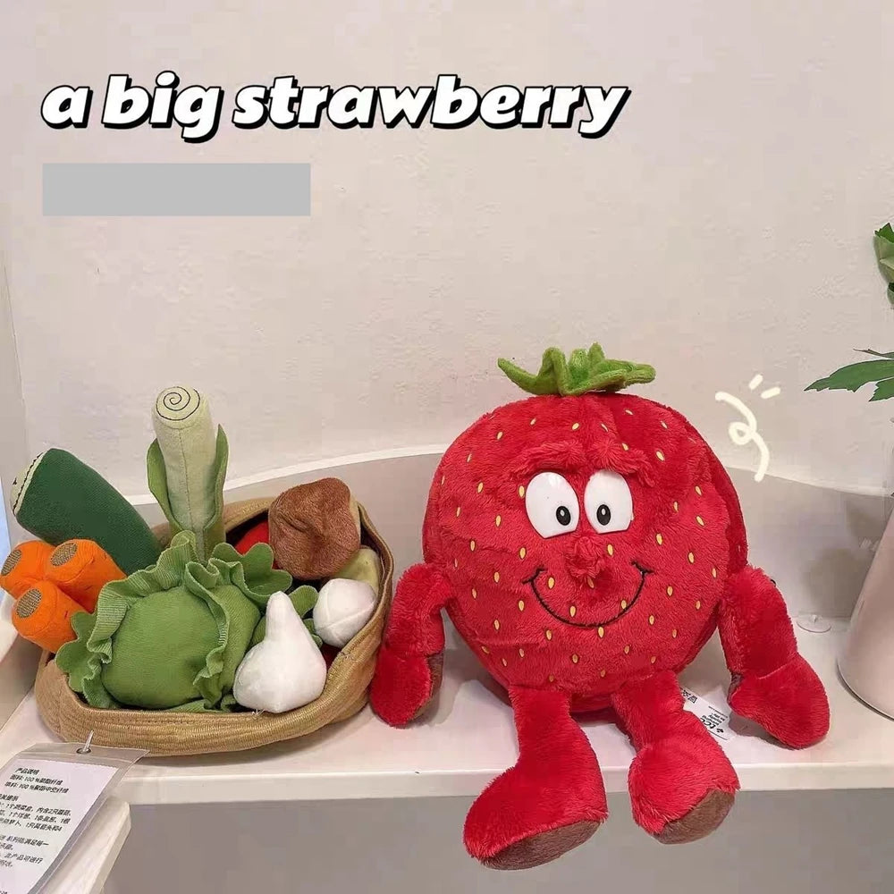 Banana Strawberry Plush Toy | Creative 'Ugly Cute' Stuffed Animal for Instagram | Adorbs Plushies