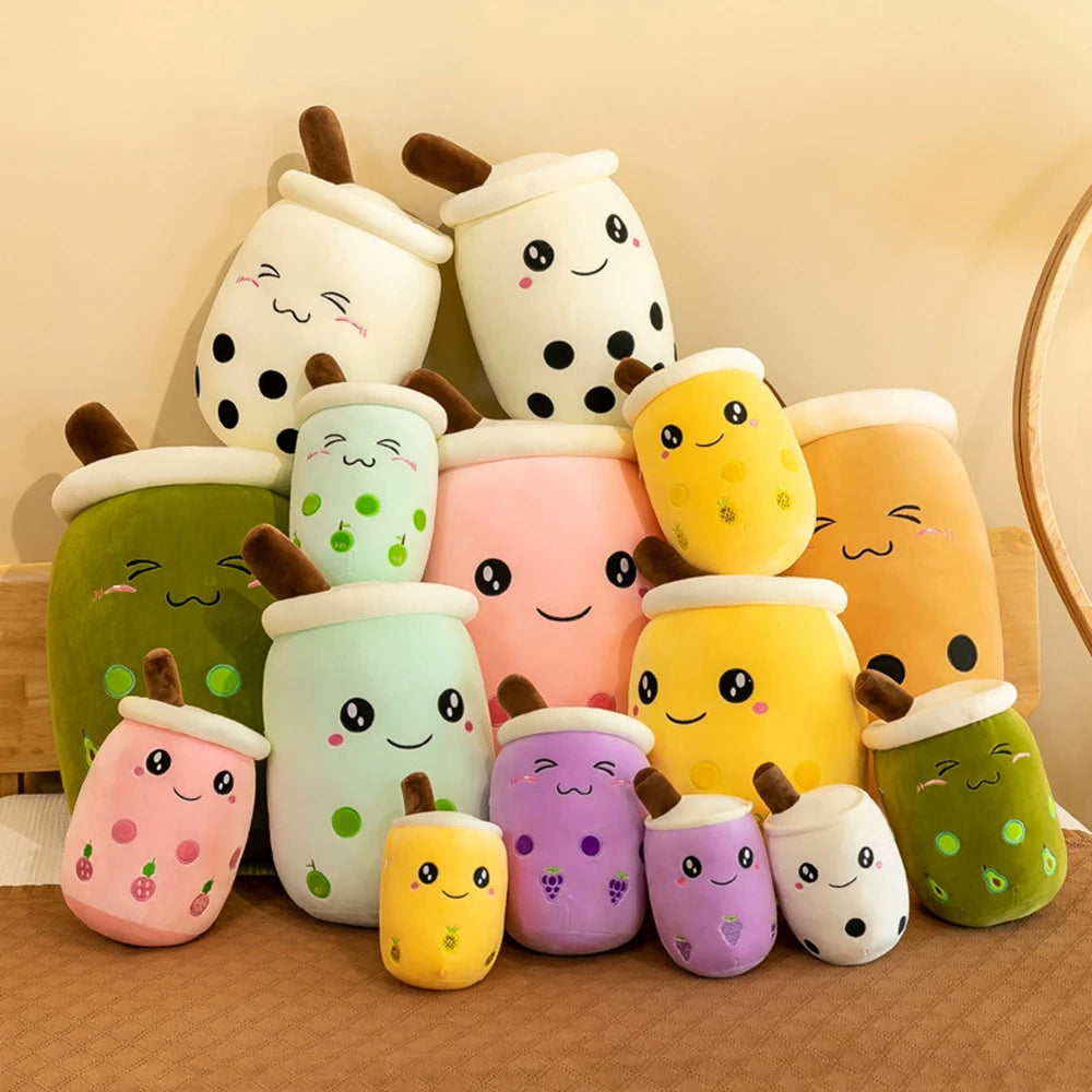Cute Fruit Milk Tea Plush Toy | Soft Teddy Bear Stuffed Animal | Adorbs Plushies