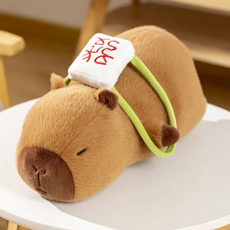 Mahjong Capybara Plush - Cute Cuddly Throw Pillow | Stuffed Animals & Plushies | Adorbs Plushies