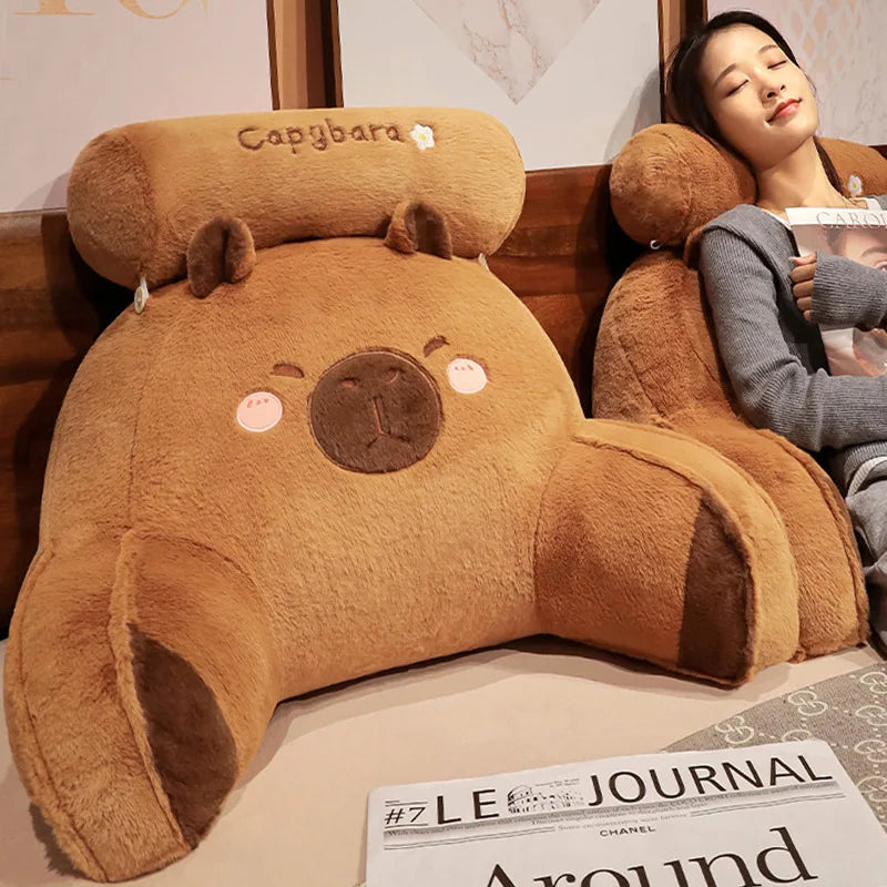 Huge Capybara Plush Pillow - Cute Stuffed Animal Sofa Cushion | Adorbs Plushies