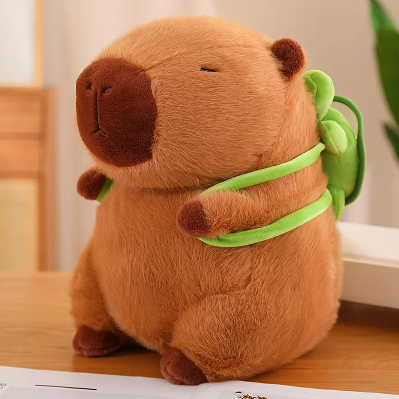 Capybara Plush Toy with Turtle Backpack and other Accessories | Adorbs Plushies