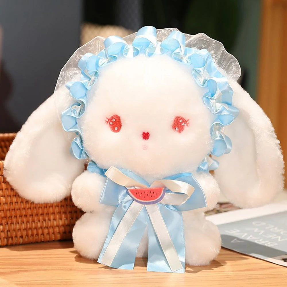 Kawaii Lolita Rabbit Plush Toy | Cute Hair Accessories Bow Lace | Adorbs Plushies