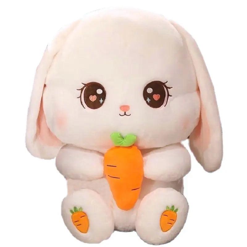 Carrot Rabbit Plush Toy - Large Stuffed Bunny Pillow | Stuffed Animals & Plushies | Adorbs Plushies