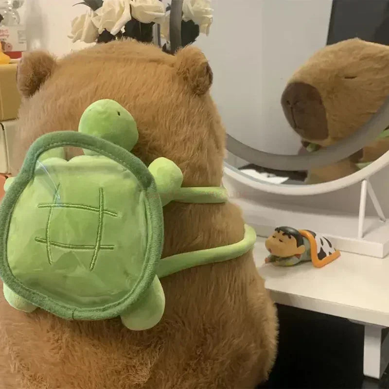 Capybara with Turtle Backpack Plush Toy | Adorbs Plushies