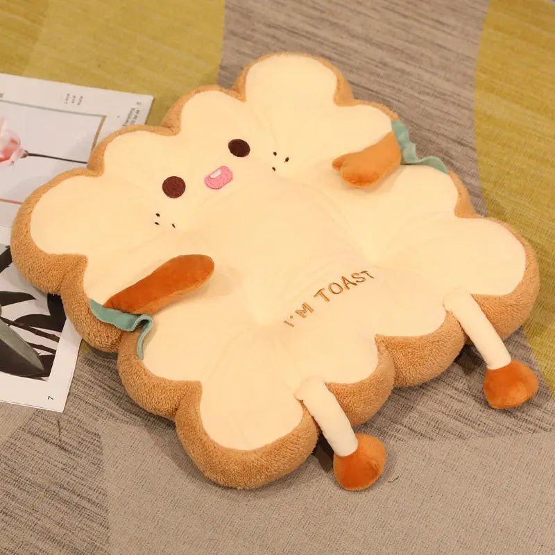 Soft Toast Plush Pillow | Cute Stuffed Toy | Adorbs Plushies