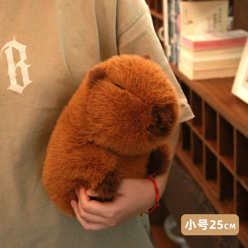 Brown Capybara with Stylish Hair | Adorbs Plushies