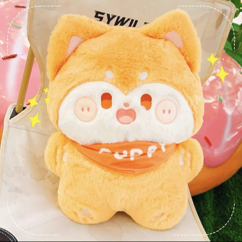 Fluffy Hair Dog Plush Toy - Puppy Cushion for Kids