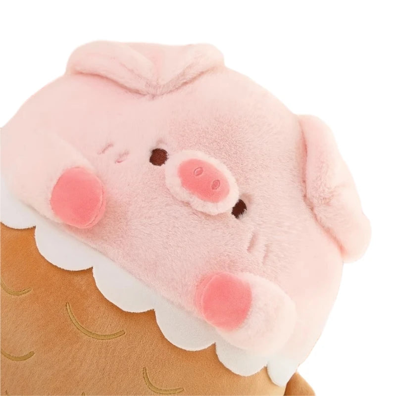 Pig With Taiyaki Fish Tail Plushie - Mermaid Piggy Pillow | Stuffed Animals & Plushies | Adorbs Plushies